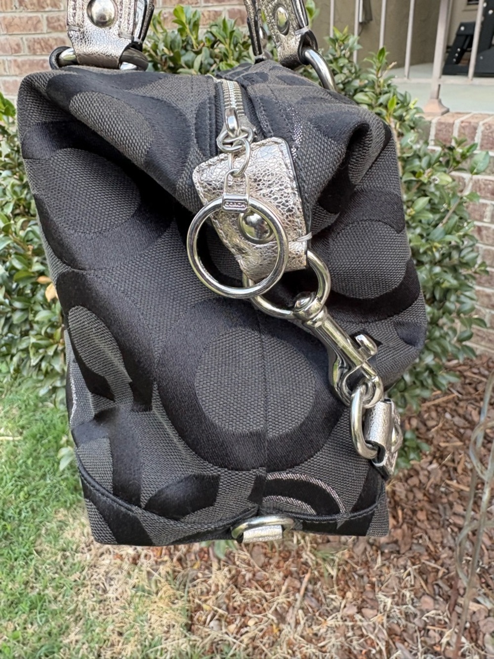 Coach Poppy Op Art Lurex Luxey Satchel (Style No. 15863) - Picture 2 of 8